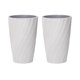 thumbnail image 3 of 2 piezas de tazas para dientes para el hogar, tazas portátiles para hacer gárgaras, tazas simples para cepillos de dientes, soportes para cepillos de dientes de viaje (gris y blanco), 3 of 3