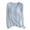 Blue, variant on Women's Modal T-Shirt Built-in-Bra Long Sleeve Crew Neck Pajama Yoga Top Padded Casual Tee Sleepwear