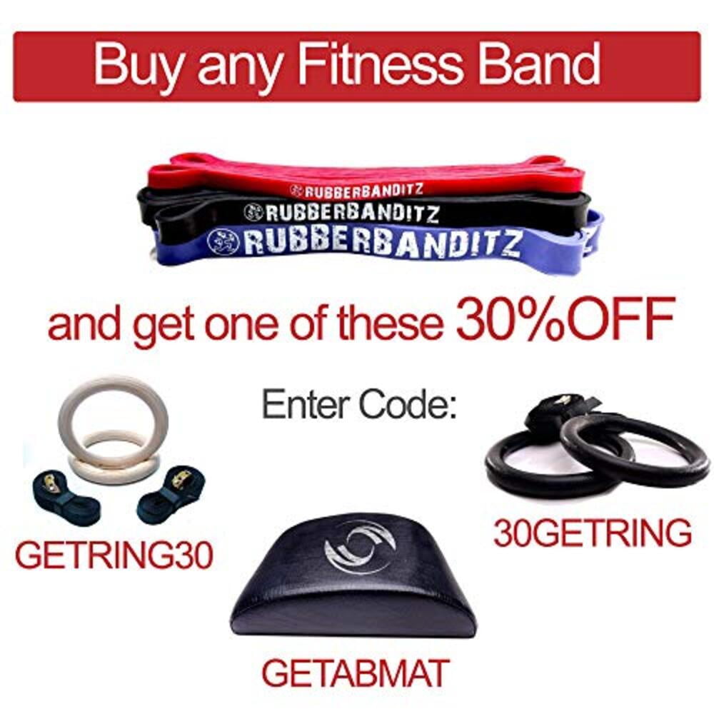 RubberBanditz Pull Up Assit Bands | Heavy Duty Resistance Exercise Bands