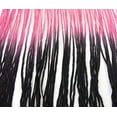 thumbnail image 2 of Tie-Dye Ombre Multicolor Chainette Thread Yarn Tonal Loop Fringe- 7" Long -Sewing Quilting Renaissance Dance Hawaiian Costumes Outfit Drapery -HAND DYED- Fuchsia Magenta Dark Pink Black Shades- 1 Yard, 2 of 7