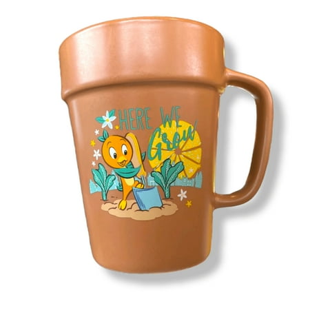 

Disney 2022 Epcot Flower Garden Festival Orange Bird Flower Pot Mug Annual Passholder