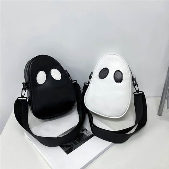 Halloween Purse, Contrast Color Ghost Crossbody Bag, Funny Cute Clutch Shoulder Purse for Women Daily Match