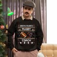 thumbnail image 5 of Christmas Sweatshirt, Santa's Favorite Rugby Coach Christmas Sweatshirt, Ugly Holiday Sweatshirt, Xmas Gift for Coaches & Mentors, 5 of 5