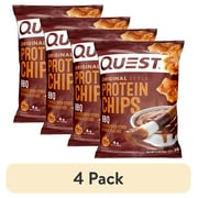 (4 pack) Quest Protein Chips, BBQ, 21g Protein, 12 Ct