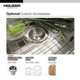 thumbnail image 6 of Houzer Medallion Designer 32 in Stainless Steel Undermount 70/30 Double Small Left Bowl Kitchen Sink with Strainer - MC-3210SL-1, 6 of 8