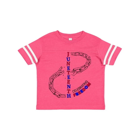 

Inktastic Juneteenth-Celebrating Freedom- breaking chains Gift Toddler Boy or Toddler Girl T-Shirt