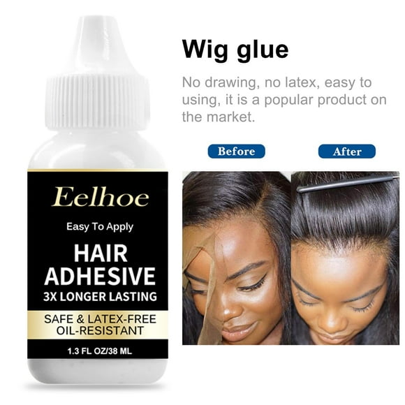 Trayknick 38ML Hair Bonding Agent Non-irritating Waterproof Lightweight Wig Hair Adhesive Glue for Beauty