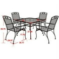 Mainstays Jefferson Outdoor Patio Dining Set, Wrought Iron 5 Piece