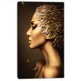 thumbnail image 3 of Design Art - Femme avec Chapeau à Plumes Dorées, 3 of 4