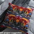thumbnail image 2 of Castle Fairy Tractor Excavator Fabric by the Yard 2 Yard,Plaid Flag Sewing Fabric,Extreme Sport Home Decor Fabric by the Yard,Luxury Teens Bedroom Decor, 2 of 6