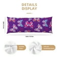 Body Pillow Cover Bright Butterflies Cooling Printing Body Pillow
