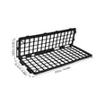 thumbnail image 2 of FONDOTIN 4Pcs Supermarket Fresh Food Rack Black L Shaped Fruit Display Guardrail Organizer, 2 of 6