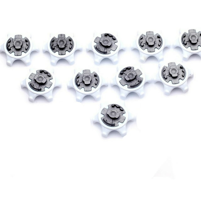 New Golf Spikes Fast Twist Shoe Spikes Replacement Set Golf Training Aids Ultra Thin Cleats Pins White Color WHITE