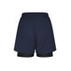 thumbnail image 5 of Ceisia Men's Fake Two Piece Double Layer Quick Dry Breathable Sports Fitness Shorts Cropped Training Pants Dark Blue Size-L Gifts, 5 of 5
