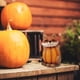 thumbnail image 5 of Xihbxyly Estatuas de Animales de Halloween, Diseño de Zorro, Tortuga y Búho, Adorno de Calabaza Único, Decoración para Interiores y Exteriores, Decoración para Fiestas de Halloween, Regalo Ideal, Tam, 5 of 7