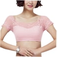 thumbnail image 4 of ADDHAT Bralette Bra Sin Color Rosa Con Transpirable Y Elástico Para Running Y Yoga, 4 of 6