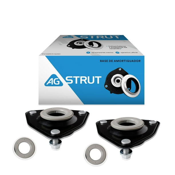 Bases de Amortiguador AG para Auto Delantero para Dodge Caliber 2007 a 2012 2 Piezas Nuevas