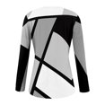 thumbnail image 4 of Dndkilg Blouses for Women Slim Fit Button Down Workout Shirts Soft Geometric Henley Going Out Tops Sexy Long Sleeve Cute Womens Tshirt Dark Gray XL, 4 of 4