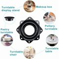 thumbnail image 4 of 4 Pieces Lazy Susan Metal Swivel Plate Turntable 360 Degree Rotating Bracket, Ball Bearing Swivel Plate for Table Chair TV Sofa Chair.., 4 of 5
