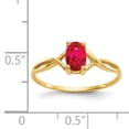 thumbnail image 2 of 14k Yellow Gold Ruby Birthstone Ring July, 2 of 6