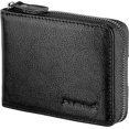 thumbnail image 1 of Cartera De Cuero Plegable Con Cremallera Para Hombre, Delgada, Con Bloqueo Rfid, 1 of 5