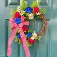 thumbnail image 5 of FastXmas 4th of July Patriotic Wreath for Memorial Day Door Red White Blue Wreath American Flag Truck Front Door Decor Independence Day for Front Door Porch 250th Anniversary Decor,17.7 Inch, 5 of 7