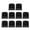 Black, variant on 10Pcs Jelly Blank Keycap for Mechanical Keyboards 1U XDA Profile Not Printed Keycap Set for Mechanical Keyboards