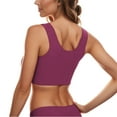 thumbnail image 5 of Eashery Women's Sports Bra Seamless Comfy Womens Bras Purple?4XL, 5 of 5