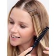 thumbnail image 5 of 50 Count, Brown Crimped Women's Slider Bobby Pins, 2 Inch Pins Help Hold Hairs in Place, Hair Accessories to Style Easily and Keep Your Hair Tight, 5 of 5