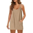 thumbnail image 2 of ameIAEA Womens Athletic Dress Short Tennis Dress Built in Shorts Summer Workout Romper Dress, 2 of 7