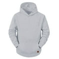 thumbnail image 4 of TAIAOJING Men's Pullover Hoodie Autumn And Winter Casual Loose Solid Hooded Sweatshirt Top, 4 of 6