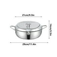 thumbnail image 3 of Daolelai Stainless Steel Frying Pan, 3 of 8