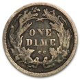 thumbnail image 2 of 1875-CC Liberty Seated Dime CC Above Bow VF, 2 of 2