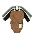 thumbnail image 2 of Hudson Baby Cotton Long-Sleeve Bodysuits, 5-Pack, Newborn- 24 Months, 2 of 7