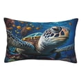 thumbnail image 1 of Balery Ocean Coral Turtle Funda de Cojín Estampada, Regalos para Mujeres, Regalos de Amor para Ella, Regalos para Novia o Esposa, Funda de Almohada-20"x30", 1 of 6