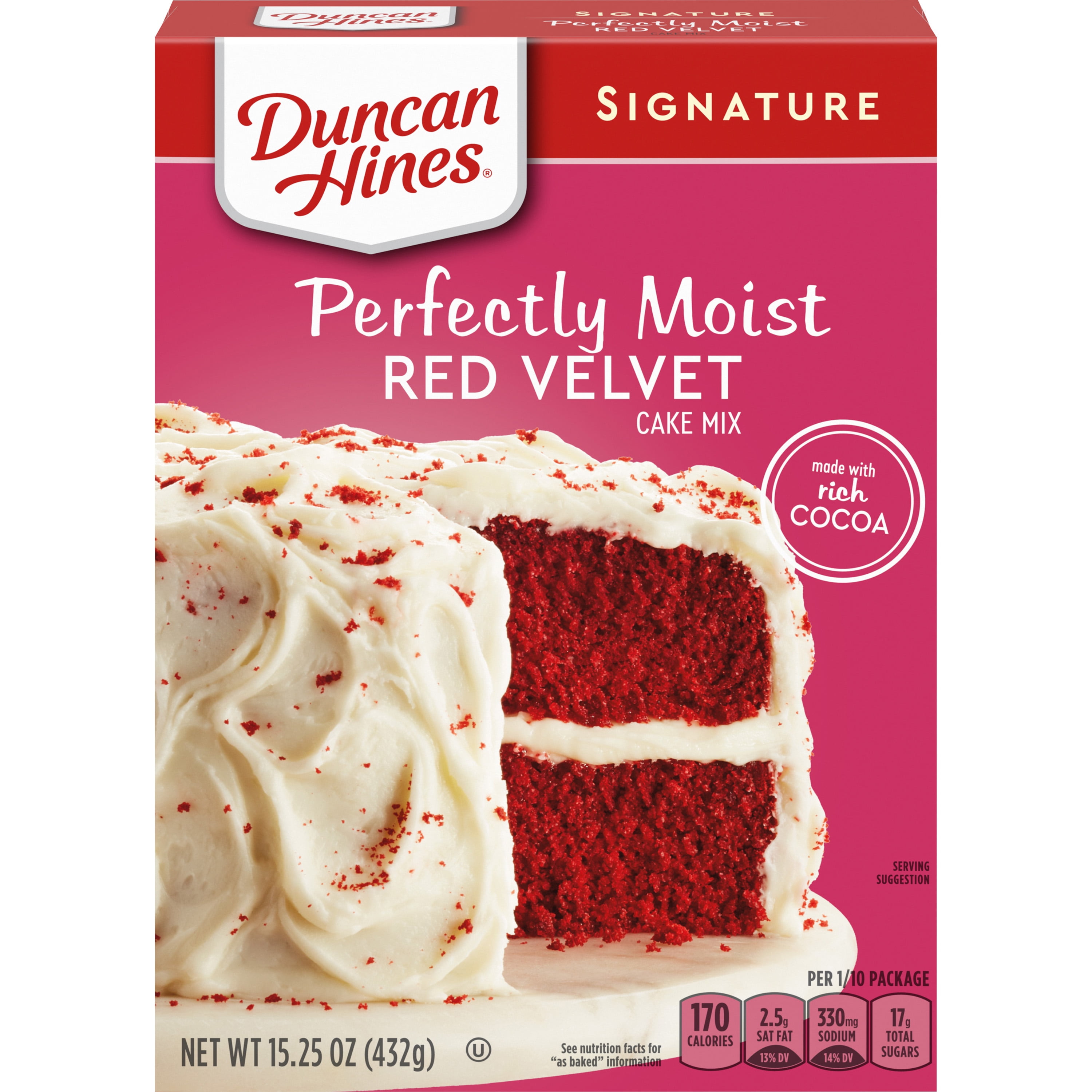 Duncan Hines Red Velvet Cake Mix 15.25 oz Box