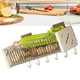 thumbnail image 5 of Estante de cocina montado en la pared, cesta organizadora de drenaje colgante multifuncional para verduras, estante para condimentos + varilla colgante, 6 ganchos, 5 of 8