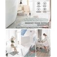 thumbnail image 2 of Non-Slip Memory Foam Bath Mat, Absorbent Machine Washable Bathroom Mat, Machine Washable, Bathroom Shower Mat, Pink, 40 * 60cm, 2 of 5
