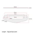 thumbnail image 2 of Raindrops 3Ud Marco Para Pickup Humbucker Rojo Para Guitarra Con Trabajo Fino Y Duradero, 2 of 8