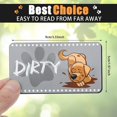 thumbnail image 2 of 2 Pieces Dishwasher Magnet Clean Dirty Sign with Magnetic Plate Kitchen Cute Cat and Dog Pattern Reversible Indicator, 2 of 7