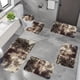 thumbnail image 1 of 6 Set Mixed Color Whole Room Bath Mats - Velvet Fleece Soft Water-Absorbent Nonslip Thick Washable Bath Rugs for Bathroom 15.7-31.5in, 1 of 9