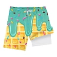 thumbnail image 4 of BOBOGOJP Boys Patriotic Swim Trunks with Compression Lined Kids Summer Beach Shorts 5-14 Years Mint Green for Size 8-9 Years, 4 of 4