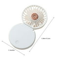 thumbnail image 3 of Boovnll Usb Handheld Fan- Reversible Base- Vertical Blowing- 3 Wind Speeds- Mini Desktop Rechargeable Brushless Folding Easy Storage Small Fan, 3 of 8