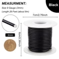 thumbnail image 2 of Round Aluminum Wire Electrophoresis Black 9 Gauge 3mm 26.25 Feet(8m)/Roll, 2 of 7