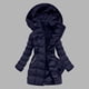 thumbnail image 1 of Parkas de manga larga de invierno para mujer, chaqueta de plumón alargada y gruesa de longitud media, abrigo para mujer, 1 of 9