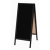 Aarco Products Inc. BA-3B A-Frame Sidewalk Board Features a Black Composition Chalkboard and a Black Aluminum Frame. Size 42 in.Hx18 in.W