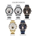 thumbnail image 2 of CURREN Men Watch Quartz Movement Stainless Steel Strap Time &, 2 of 8