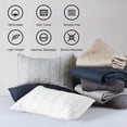 thumbnail image 5 of Horimote Home Juego De Colcha 100% Algodón Tamaño Queen Blanco Prelavado Juego De Colcha De 3 Piezas Acogedora Y Ligera Funda De Cama Con 2 Fundas En Patrón Geométrico Para Todas Las Estaciones, 5 of 5