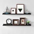 thumbnail image 5 of WELLAND Vista Photo Ledge Floating Shelves Picture Ledge Wall Mounted Shelf Display, 36''L x 3.5''D x 2''T, Espresso, 5 of 5
