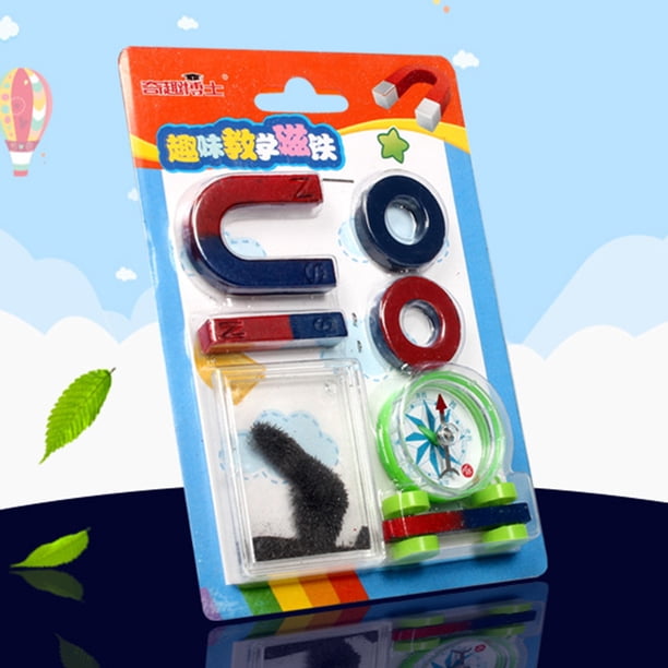 Gwong Juguete Bar Anillo en forma de U COMPASS IMAGET SET EDUCACIÓN CIENCIA EXPERIMENT HERRAMIENTAS HERRAMIENTAS DE NIÑO JUGUETE Gwong 30004965